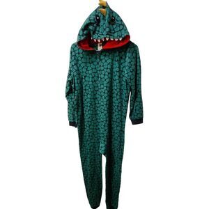 The Children’s Place Alligator One Piece Pajamas Gator Spike Teeth size Youth XX
